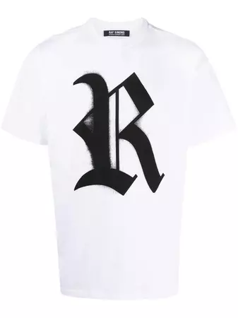 Raf Simons logo-print Cotton T-shirt - Farfetch