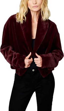 Amazon.com: [BLANKNYC] Womens No Closure Faux Fur Coat : Clothing, Shoes & Jewelry