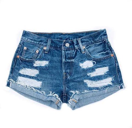 ALL SIZES Women Levi High Waisted Denim Shorts distressed