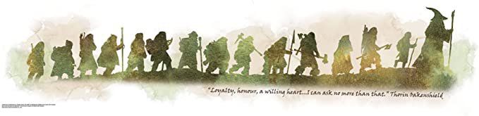 RoomMates RMK2161SCS The Hobbit Quote Peel and Stick Wall Decals, White - Decorative Wall Appliques - Amazon.com
