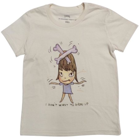 Yoshitomo Nara I Don't Want To Grow Up Youth Natural T-shirt – LACMA Store