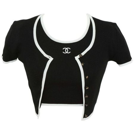 vintage cropped chanel top