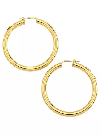 Roberto Coin 18K Yellow Gold Round Tubular Hoop Earrings