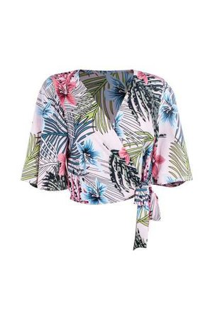 Blusa Kimono Linda D Floral Rosa - Compre Agora | Dafiti Brasil