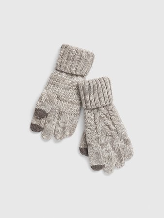 Kids Cable-Knit Smartphone Gloves | Gap