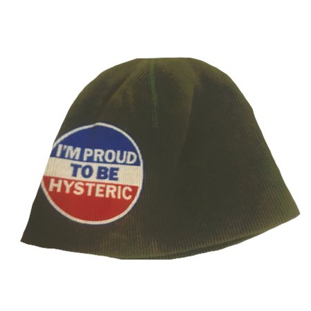 hysteric glamour green reversible beanie hat
