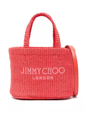 Jimmy Choo logo-embroidered Beach Bag - Farfetch