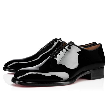 CORTEO Black Patent Leather - Men Shoes - Christian Louboutin