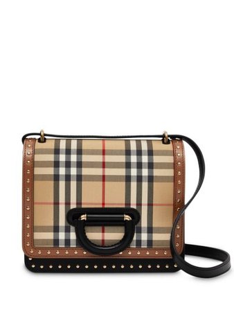 Burberry The Small Leather And Vintage Check D-ring Bag - Farfetch