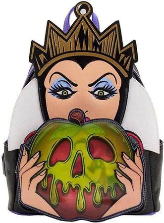 Amazon.com | Loungefly Disney Villains Evil Queen Apple Womens Double Strap Shoulder Bag Purse | Casual Daypacks