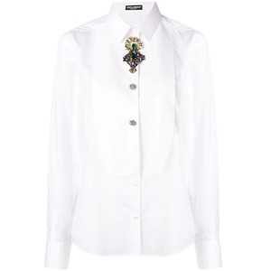 Dolce & Gabbana embellished classic collar shirt