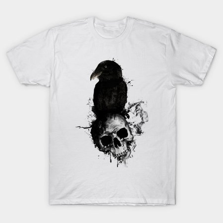 Raven and Skull - Raven - T-Shirt | TeePublic