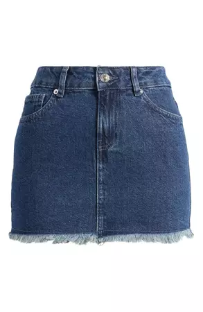 Free People We the Free Out of Ordinary Denim Miniskirt | Nordstrom