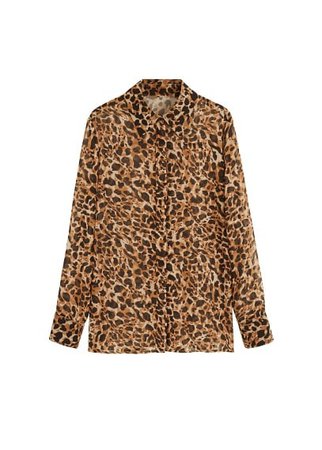 MANGO Leopard print blouse