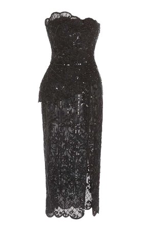 ZUHAIR MURAD Alicante Embellished Lace-TulleDress