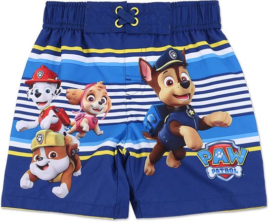 Amazon.com: Paw Patrol Chase Marshall Rubble Skye Toddler Boys Swim Bathing Suit Blue 2T: Clothing, Shoes & Jewelry