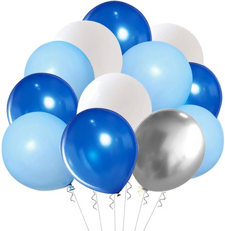 blue and silver ballons - Google Search