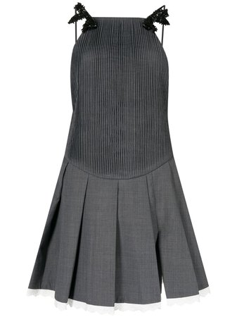 SHUSHU/TONG Pleated bow-detail Dress - Farfetch