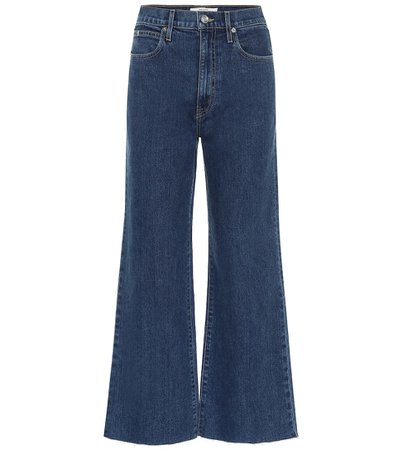 Grace Crop high-rise wide-leg jeans