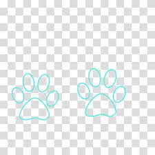 turquoise dog paw - By MK