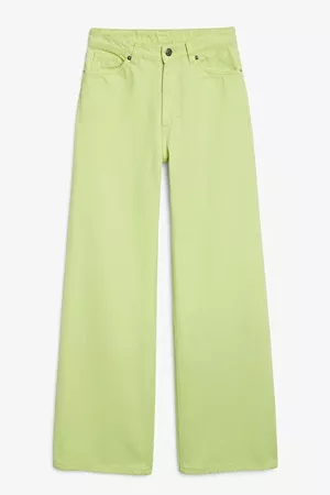 Yoko lime jeans - Lime green - Jeans - Monki WW
