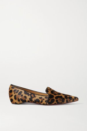 Kashasha Leopard-print Calf Hair Loafers - Leopard print