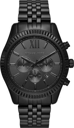Amazon.com: Michael Kors Men's Lexington Quartz Watch with Stainless Steel Strap, Black, 22 (Model: MK8591) : Clothing, Shoes & Jewelry