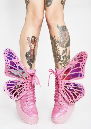 Club Exx Bubblegum Metamorphic Boots | Dolls Kill