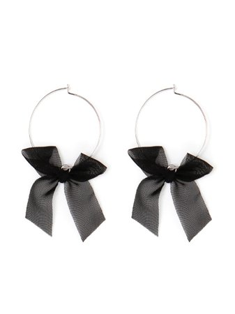 Metal Hoop Ribbon Earrings (Accessories / Pierce) | Mail Order of BUBBLES (Bubbles) | Fashion Walker