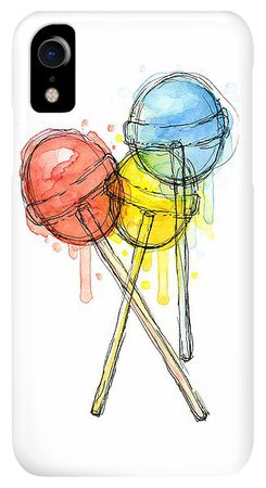 Lollipop Candy Watercolor IPhone XR Case for Sale by Olga Shvartsur