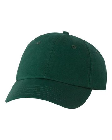 green baseball hat