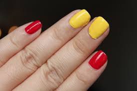 red and yellow nails - Google Search
