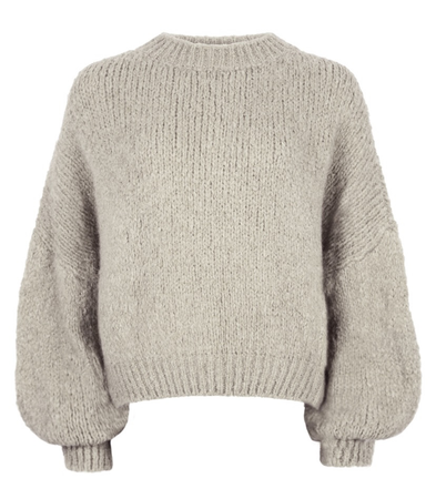 beige knit sweater