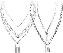 egirl chain lock necklace - Google Search