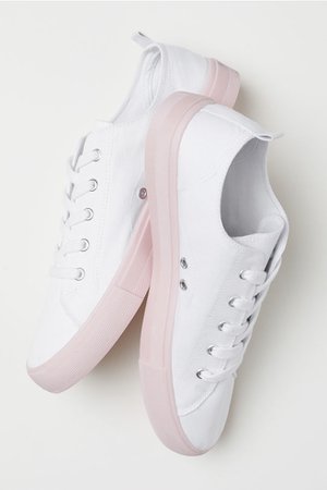 Sneakers - White/light pink - Ladies | H&M US