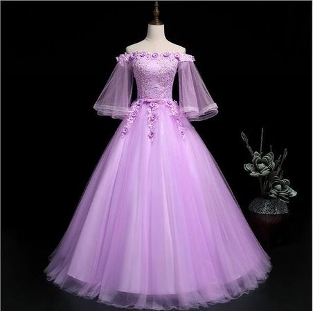 Luxury Light Purple Quinceanera Dresses Appliques Ball Gown Floor-length Vintage Vestidos De 15 Anos Quinceanera Dress - Quinceanera Dresses - AliExpress