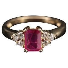 vintage ruby engagement rings - Google Search