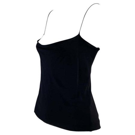 S/S 1997 Gucci by Tom Ford Sheer Navy Tank Top For Sale at 1stDibs