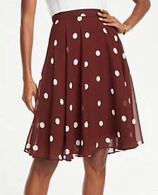 Polka Dot Full Skirt | Ann Taylor