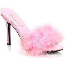 light pink fur heels - Google Search