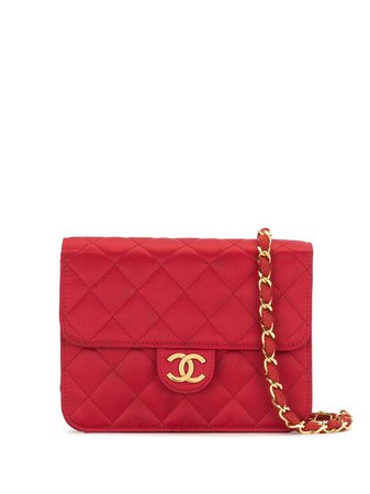 Chanel Pre-Owned 1985-1990s CC diamond-quilted Shoulder Bag - Farfetch