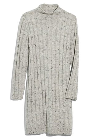 Madewell Donegal Rolled Mock Neck Sweater Dress | Nordstrom