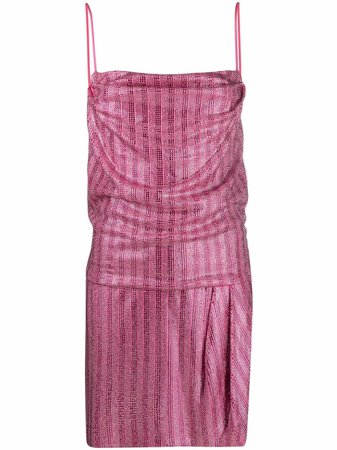 Shop Balmain crystal-embellished cami dress with Express Delivery - FARFETCH