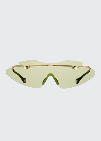 Green Sunglasses at Bergdorf Goodman