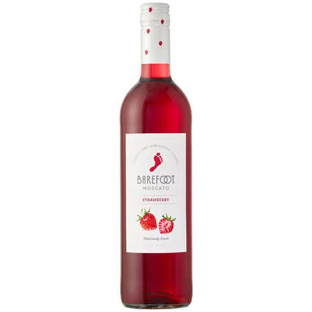 Barefoot Cellars Strawberry Moscato Wine 750ml - Walmart.com
