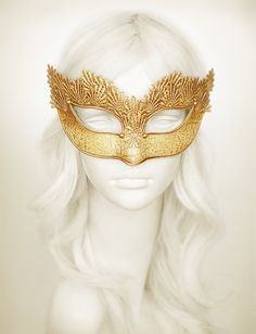 Sequined Gold Masquerade Mask With Rhinestones And Embroidery - Embellished Venetian Style Gold Masquerade Ball Mask | Much Ado About Nothing Costumes | Pinter…