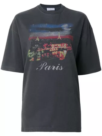 Balenciaga T-Shirt Mit Paris-Print