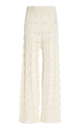 Lucy Crocheted Cotton Pants By Leset | Moda Operandi