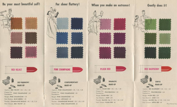 Womens 1940s makeup: colours for all occasions for brunettes