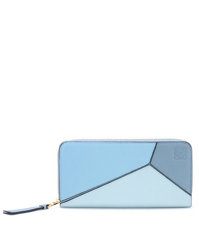 Puzzle leather wallet